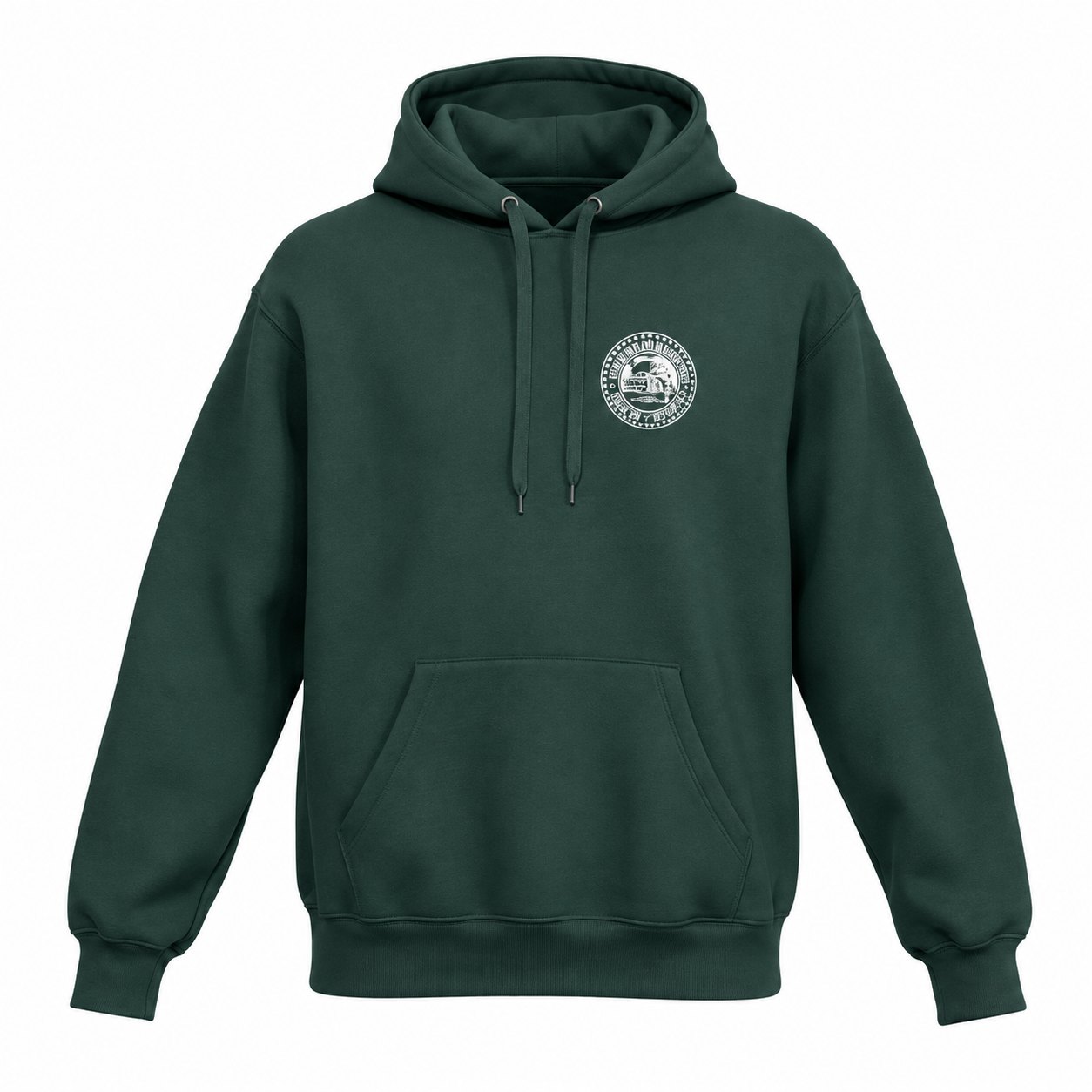Rutland DPW hoodie — front left-chest crest — custom work by Ravage Designs
